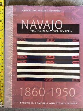 Navajo Pictorial Weaving 1860-1950 Book - Red & Pink Cover